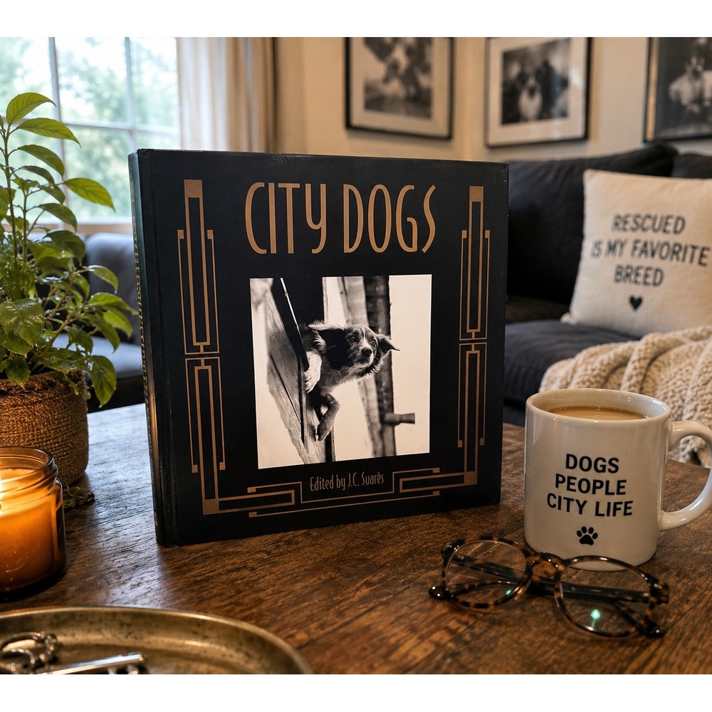 City Dogs J.C. Suares 1994 MISBOUND Upside Down Binding Error Hardcover Rare